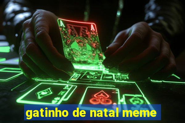 gatinho de natal meme